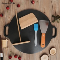 Cast iron Shandong Miscellaneous grain pancakes thick frying pan household non-coated pan pancake fruit tools