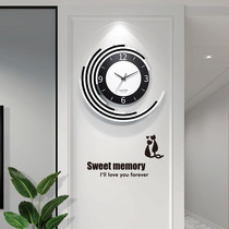 Clock and clock living room personality creative fashion Home modern simple art atmospheric decoration bedroom silent clock