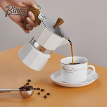 bincoo ten-corner MOCA pot coffee pot home Italian extraction portable hand brewing coffee appliance electric stove set