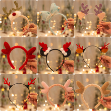Рождественские украшения Творческие красивые пряжки для головы Взрослые детские мультфильмы обруч головной убор Праздничные сцены Одежда