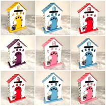 Wall hanging cartoon small principal mailbox Villa kindergarten cute photography Family home pastoral decoration with lock