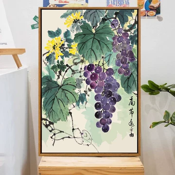 安宅乕雄 油彩 葡萄画 額装 数字油画葡萄-数字油画葡萄促销价格、数字油画葡萄品牌- 淘宝