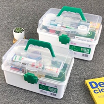 Medical box Family Extra large transparent medicine storage box Medical box household first aid kit Children Baby small medicine box