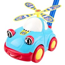 Children walking bell toddler hand push girl car toy cart wheel Single wheel push push music single pole boy
