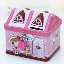 Childrens piggy bank anti-Fall Savings Bank banknotes coin with lock creative little girl boy birthday gift kindergarten