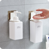 No hole strong creative bathroom toilet bath liquid rack Wall-mounted shampoo hand sanitizer storage rack Pylons