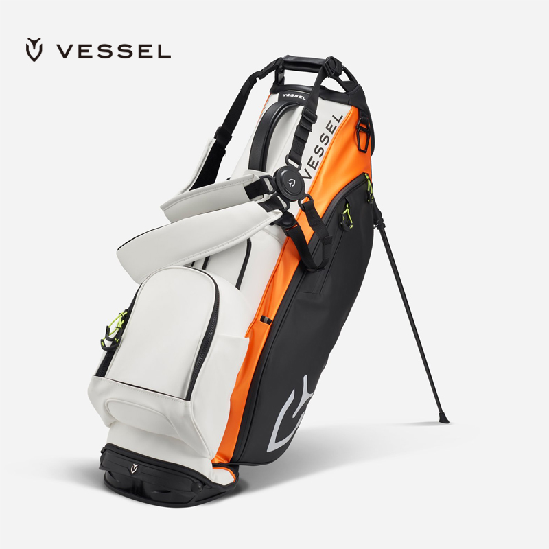 VESSEL2023 新品 ゴルフバッグ ゴルフバッグ 軽量 スタンドバッグ ユニセックスバッグ 6室 8.5インチ