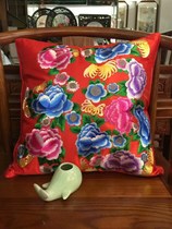 Suzhou embroidery pillow finished decorative painting Su embroidery specialty Peony Gift cushion sofa more than year