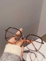 Cherry Koko Artificial Large Face Glass Square Undegraded Anti-Blu Flat Mirror for both men and women