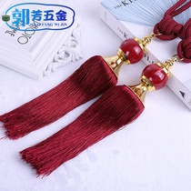 A pair of curtain rope strap Tie rope Curtain belt Tie strap Tie rope Curtain buckle Hanging ball ornament accessories