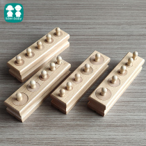 Children Montessori teaching aids Montessori early education toys 2-3-4-5 years old children wooden socket cylinder