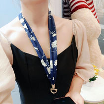 Mobile phone lanyard neck Womens ribbon non-leash neck rope detachable long sling wide personality creative Universal New