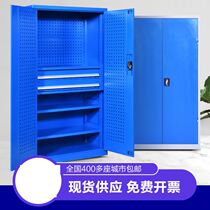 Workshop hardware tools two-door storage tin cabinet finishing cabinet safety multi-layer storage box empty box large parts Cabinet