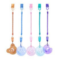Pacifier Chain Baby Toy Tooth Glue Anti-Fall Chain Out Portable Newborn Baby Pacifier Anti Drop Chain Clip