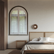 Youyang Net Red Solid Wood Arc Shutters French Retro Folding Room Air-to-Push Window Arc Customization