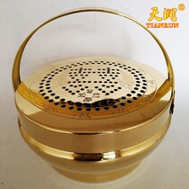 Pure copper thickened fire punch basin furnace cage warm hand and foot bosom furnace Bride wedding supplies