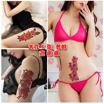 Rose large pattern body sticker Waterproof female models long-lasting simulation sexy flower arm belly cover scar photo studio photo sticker