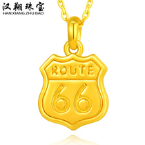 Gold necklace female flying Road 5D hard gold 999 sets of chain pure gold chain fashion couple necklace to send lover