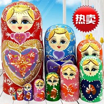 Russian doll ten-layer pure handmade wood products creative gifts 10-layer tremble sound toy ornaments basswood