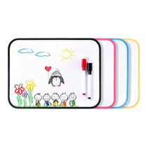 Soft-edged white board Double-sided magnetic desktop writing board Childrens English early learning Phonics practice teaching aids Bracket-type small blackboard drawing board Portable rewritable office work notes Message board