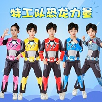 Halloween secret mini agents childrens clothes boys short sleeve x clothes costume mask set show