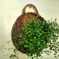Hanging basket wall hanging flower pot rattan wall hanging basket woven flower pot Wall rattan decorative pot