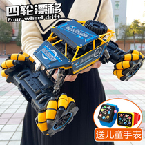 Super alloy remote control car toy childrens four-wheel drive off-road vehicle electric boy climbing car side drift racing car