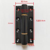 Extremely minimalist aluminium alloy glass door flat open door hinge 16 extremely narrow washroom door narrow side type Hop leaf hinge
