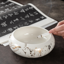 Creative large and small ashtray retro Chinese personality ceramic ashtray home living room office windproof ashtray