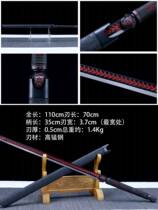 Tang Yoko knife Knife Sword Embroidered Spring Knife One Body Long Knife Black Gold Ancient Knife Manganese Steel Short Cutter Body Cold Soldier Unopened Blade