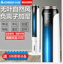 ZhiGao Air Conditioning Fan Home Bedroom Mute Cold Blower Remote Control Tower Type Cold Air Fan Standing Ecstasy Small Air Conditioning