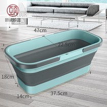 Rectangular foldable bucket household thickened plastic mop floor single bucket large capacity Mop Mop wash bucket rinse Square