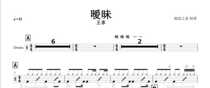 1036 Faye Wong-Ambiguous Drum Set Jazz Drum Sheet