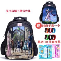 New product Douluo mainland primary school schoolbag male one second and third grade childrens backpack kindergarten animation schoolbag