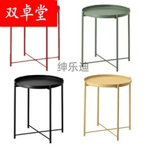 Tray table side table coffee table iron round table multi-color small round table outdoor flower frame Net red bedside table