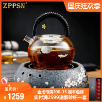 ZPPSN High Temperature Tea Boiler Teapot Home Set Electric Pottery Boiler Tea Steaming Machine Automatic Boiling Water Glass Jug