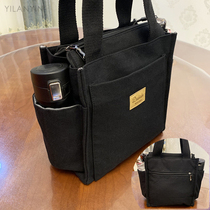Multifunctional Mummy Bag Handbag Large Capacity Canvas Lunch Box Bag Bento Bag Mother Out with Baby Bag Handbag