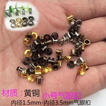 Foreign Trade Exploits Pcb Breadboard Supplementary hole brass hollow chicken Eye button Electronic 0 9mm Precision small shoe eye rivet