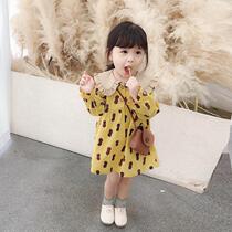 Female baby dress spring and autumn girls foreign skirt long sleeve Spring Children baby princess dress 2020 New