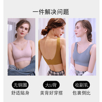 Antarctic beauty back chest sling Vest Womens belt chest cushion gathered chest cover without steel ring bra sleep underwear