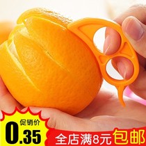 Cartoon ring orange opener Peel grapefruit pomegranate peel orange tool Creative fruit peeler Dial orange artifact