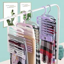 Multi-function hanging towel rack household storage artifact tie silk scarf rack belt stocking ring ring ring hanger