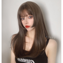 Princess cut wig Female long hair Japanese lolita medium long hair Ji hair style natural full head cover buckle net red straight hair