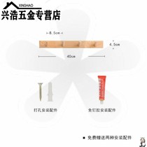Log wall hanging clothes hook wall ins wooden hook entrance key adhesive hook door porch hangers free of punching