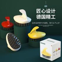Household head shampoo massage brush tool Silicone adult scraper Mens scalp meridian shampoo massage comb