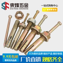 Galvanized striking core expansion screw knockout bolt lifting machine expansion hammer blow to wall Tiger M6M8M10M12