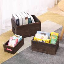 Solid wood box desktop package container debris packaging box cosmetics collection basket hostel key housekeys