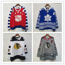 Foreign trade ice hockey suit hiphop Jersey rap hip hop loose size hip hop retro baseball uniform long sleeve T men and women