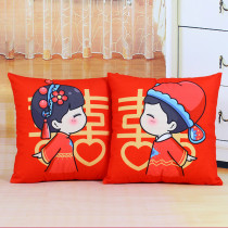 Wedding press doll a pair of wedding supplies plush gift toys pillow wedding room decoration doll