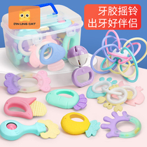 Baby teether molars rattles bites toys baby Manhattan hand grips balls can be boiled for 3-6-12 months
